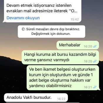 Ogrenciislerim.com Burs Vadi İle Bilgilerim Alındı