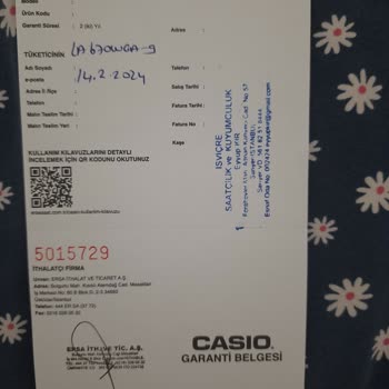 Casio Saat Cam Kırılması