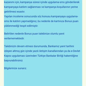 Denizbank Kampanya Bonuslarının Verilmemesi