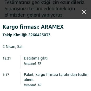 Aramex Yurt Dışı Sipariş Ürünüm Türkiye De Ama 20 Gündür Elime Ulaşmadı