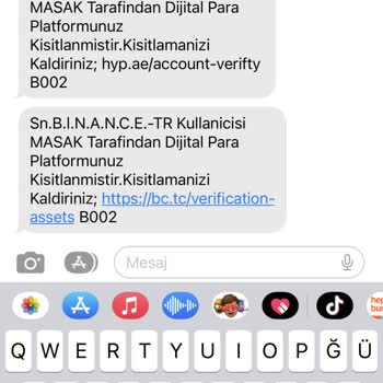 Binance Den Gelen Mesaj