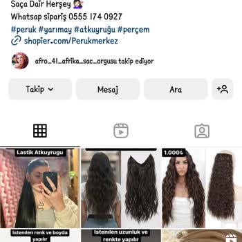 Peruk_turkiye (Instagram) Tatil Öncesi Peruk Siparişinde Yaşanan Mağduriyet