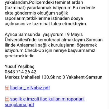 Aksigorta Dosya Açmamak İçin Uğraştırıyor