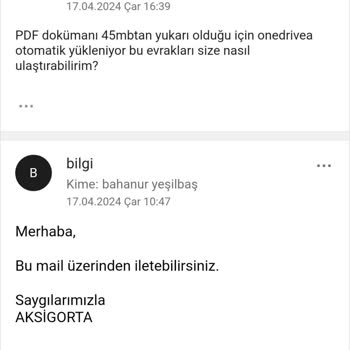 Aksigorta Dosya Açmamak İçin Uğraştırıyor