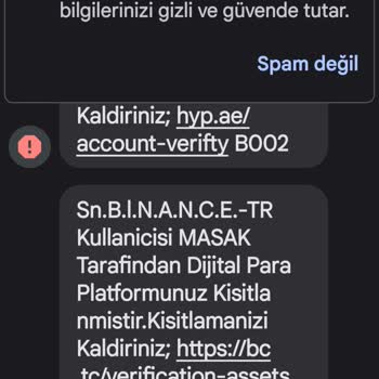 Eker İsimli Kullanıcı Binance Mesajı Atıyor