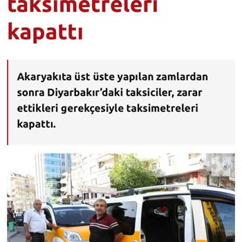 Diyarbakır Büyükşehir Belediyesi Taksimetre Açılmaması Hakkında
