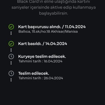 Papara Kart Teslim Süresi