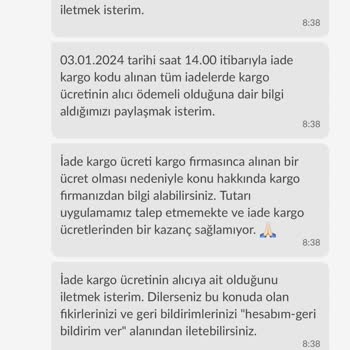 Dolap Uygulaması İade Kargo Ücreti