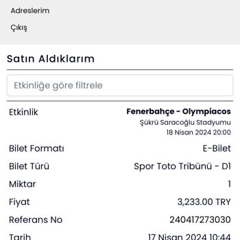 Banabilet.com Futbol Maçı Bilet Sorunu