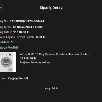 Epttavm Geç Kalan Kargo