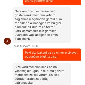 Migros Yemek İlgisizliği Ve Sağlığa Zararlı Uygunsuz Sipariş