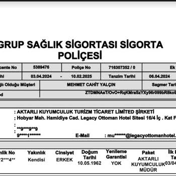 Türkiye Sigorta Sağlık Sigorta Poliçesi İptali Ve Hak Kaybı Şikayeti
