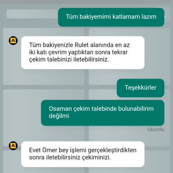 Alem Bahis Canlı Casino Kazancımın Çekim Engeli