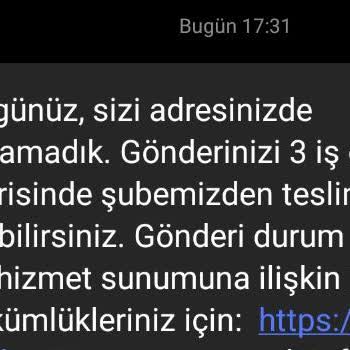 Aras Kargo Evde Olduğum Halde Şubeye Yönlendiriyor.