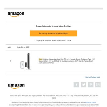 Amazon Dreo Tower Fan Order Delay