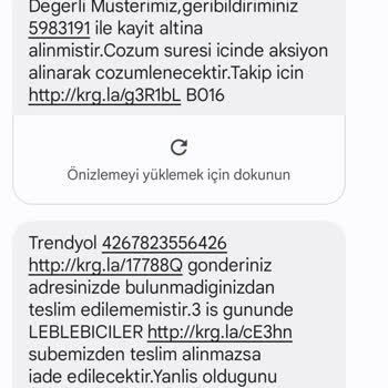 Aras Kargo Adresime Gelmediği Halde Evinizde Bulamadık Mesajı Gönderdi