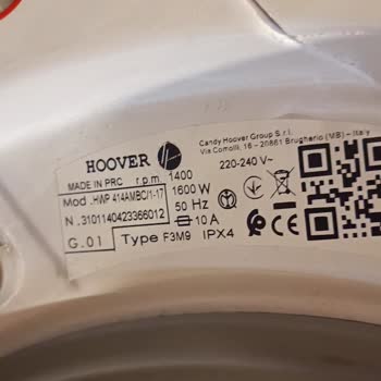 Hoover Çamaşır Makinesi Şikayeti