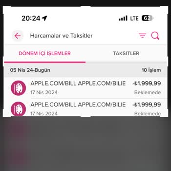 Apple. COM/BILL Kredi Kartımdan Para Çekti.