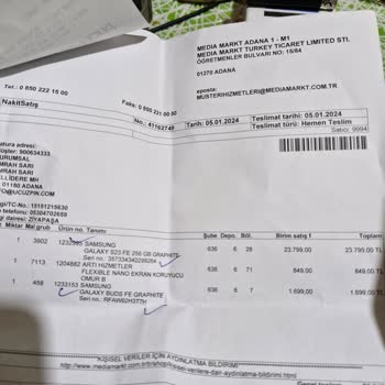 Media Markt Ek Hizmetler Pişmanlık