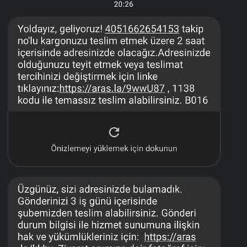 Aras Kargo Evde Bulamadık Yalanı Söyledi