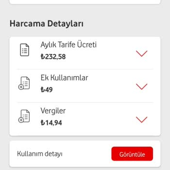 Vodafone 8 Günde 3 Ayrı Tutarda Fatura Gösteriyor. Haksız Yere!