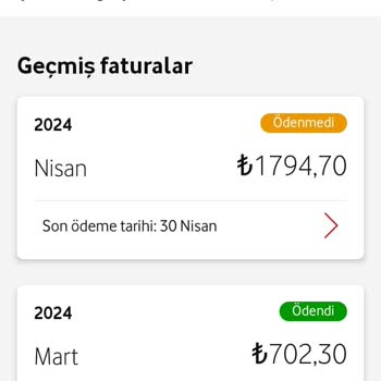 Vodafone 8 Günde 3 Ayrı Tutarda Fatura Gösteriyor. Haksız Yere!