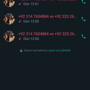 WhatsApp'tan Yabancı Numara Aranma