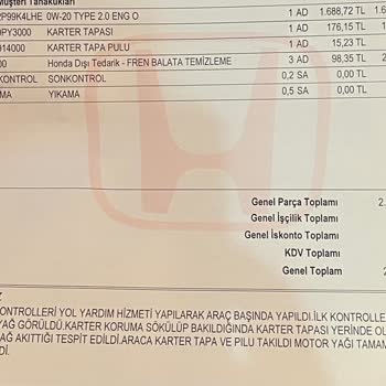 Terakki Otomotiv Garantili Aracımda Yağ Sızıntısı Ve Servis Sorumsuzluğu