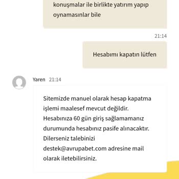 Avrupabet Deneme Bonusu Vermemek İçin Bahane Uyduruyor