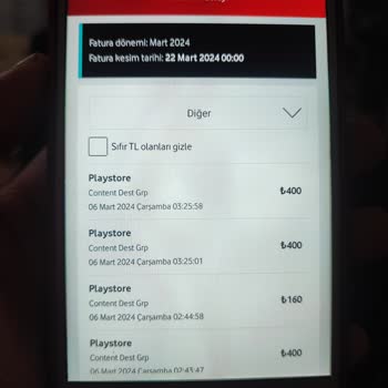 Vodafone Faturamdan Content Dest Grp Adına Ücret Kesilmiş