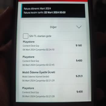 Vodafone Faturamdan Content Dest Grp Adına Ücret Kesilmiş