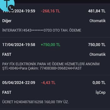 İş Bankası İnteraktif Para Kesintisi