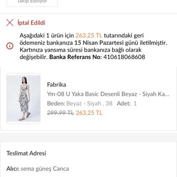 Trendyol Order Cancellation - Payment Deducted, Items Out of Stock