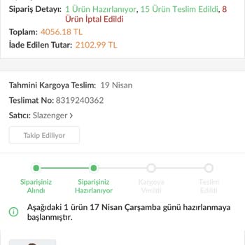 Trendyol Order Cancellation - Payment Deducted, Items Out of Stock