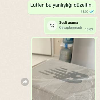 Zarif Ayakkabı Farklı Ayakkabı Gönderimi Parayı Alıp Ayakkabıyı Alıp Cevap Vermiyor
