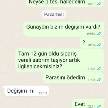 Zarif Ayakkabı Farklı Ayakkabı Gönderimi Parayı Alıp Ayakkabıyı Alıp Cevap Vermiyor