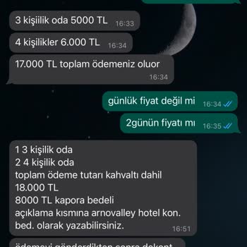 Arnovalley Otel Rezervasyon Karmaşası Ve Kaporanın Akıbeti