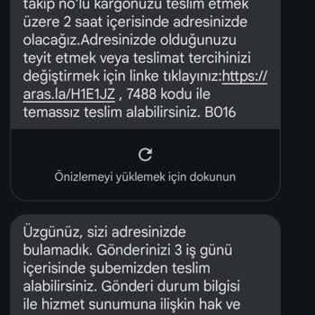 Aras Kargo Ürünümü Teslim Etmiyor