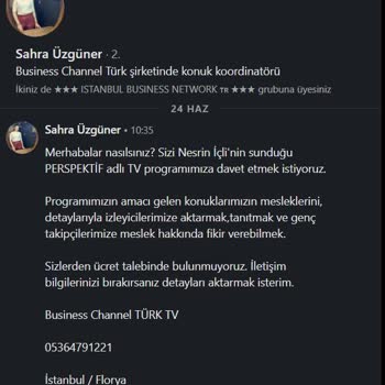 Business Channel Turk Diye Bir Kanal Yoktur, Youtube.com Yayıncıları