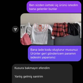 Ponponnkids (Instagram) Yanlış Ürün Hayal Kırıklığı Ve İade Talebi
