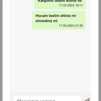 Birgündekargo Firması Kargomu Teslim Etmedi. Kendilerine Ulaşamıyorum.