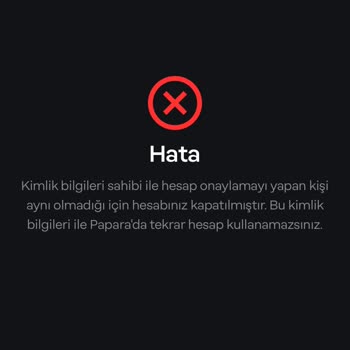 Papara Aynı Numara İle Yeni Hesap Açma Sorunu