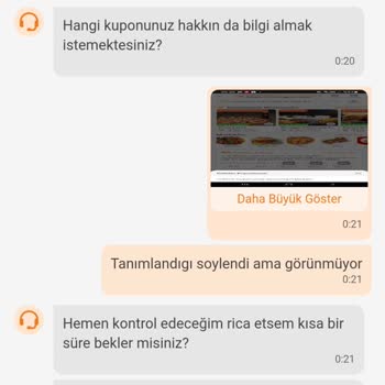Trendyol Yemek Hak Ettiğim Kuponu Kullandırmadı