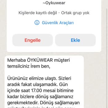 Oyku Wear Mağduru Olduk Kurumsal Firma Ne Yazık Ki