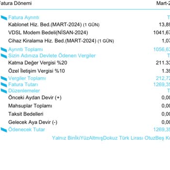Kablo Net TÜRKSAT İade Ettiğim Modemin Ücretini İstiyor!