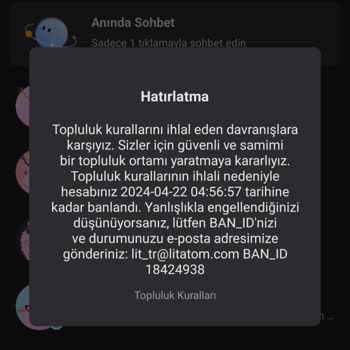 Litmatch Durduk Yere Ban Yedim Lütfen Açar Mısınız