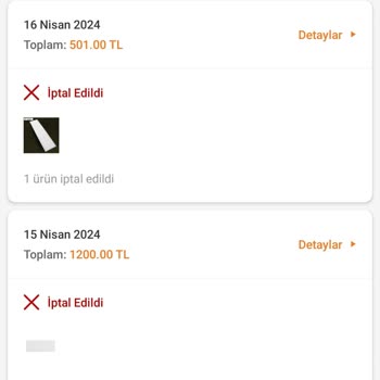 Trendyol'dan Aldığım Ürün 2 Kere Üst Üste İptal Edildi. Çözüm Bulunmadı.