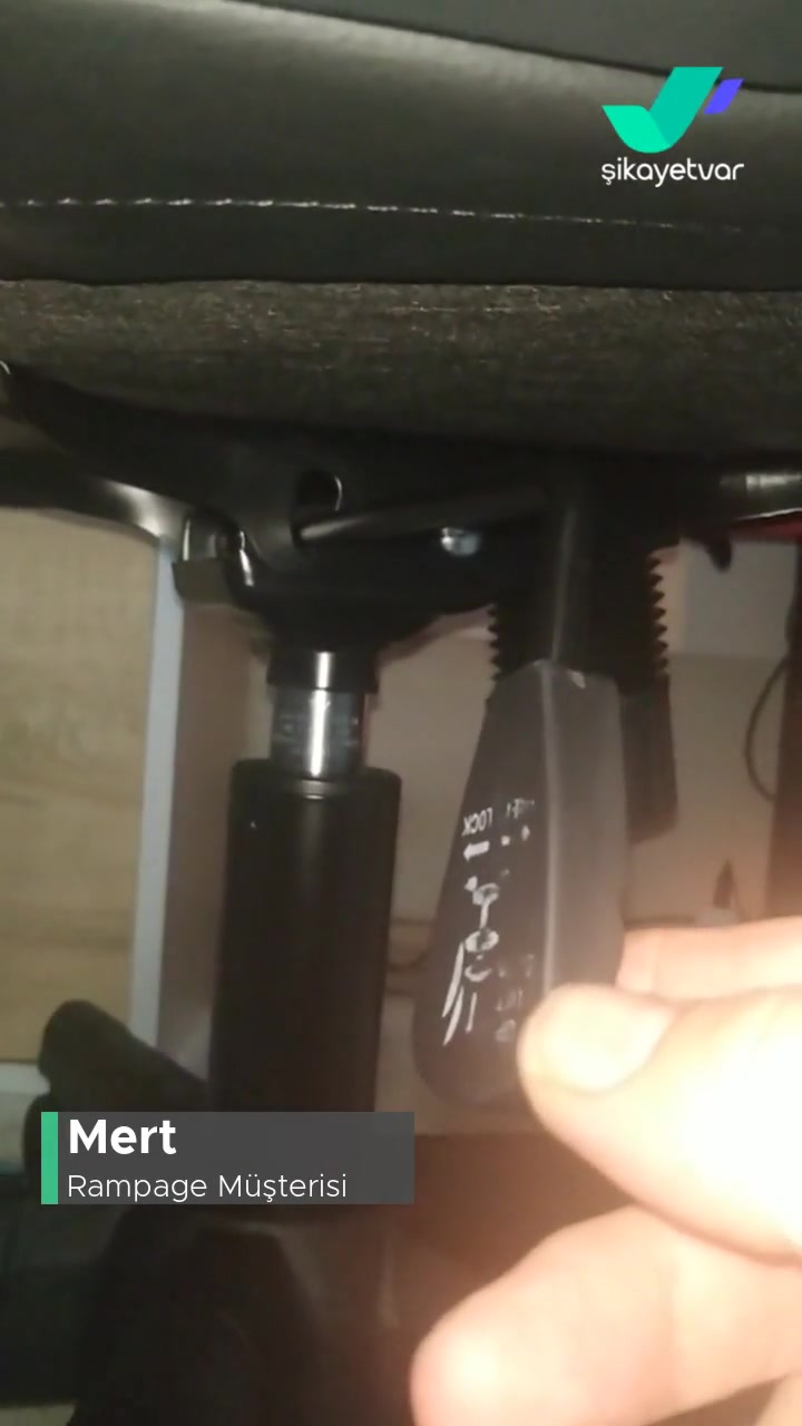 Yeni Almış Olduğum Rampage Kl-R56 Oyuncu Koltuğumun Pistonu Çalışmıyor! videonun kapak resmi