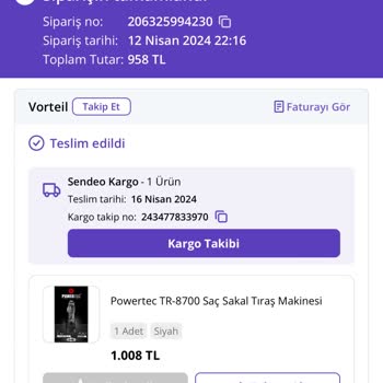 N11 Ve Sandro Kargo Şikayeti