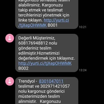 Yurtiçi Kargo Sevkiyat İptal Edilmiştir